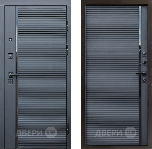 Входная металлическая Дверь Престиж Черная Линия Porte Черный кварц в Клине