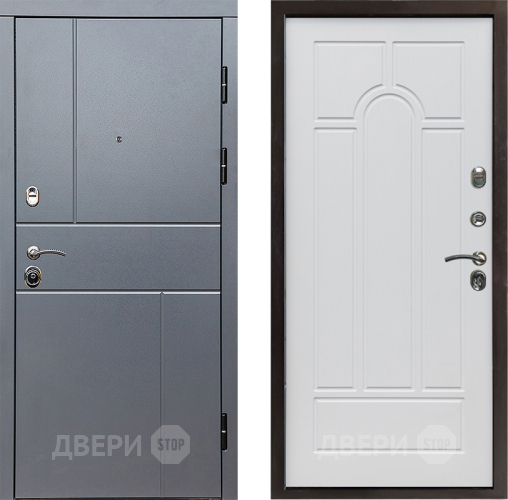 Дверь Престиж Горизонт Грэй Арка Белое дерево в Клине