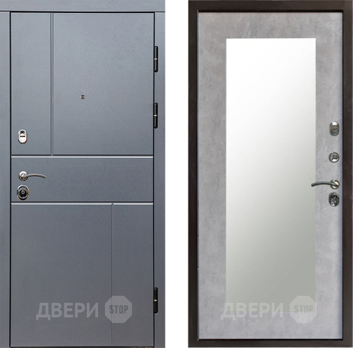Дверь Престиж Горизонт Грэй Зеркло Пастораль Бетон светлый в Клине