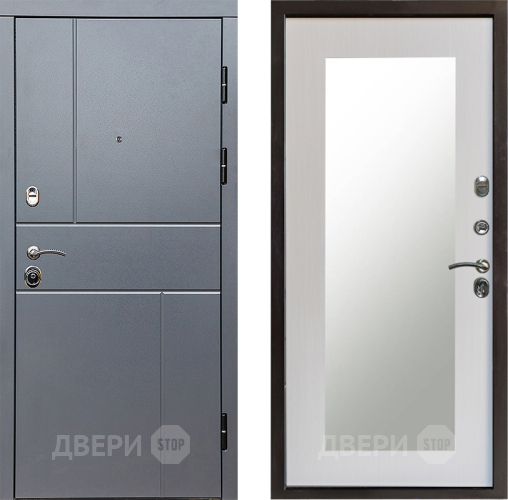 Дверь Престиж Горизонт Грэй Зеркло Пастораль Лиственница белая в Клине
