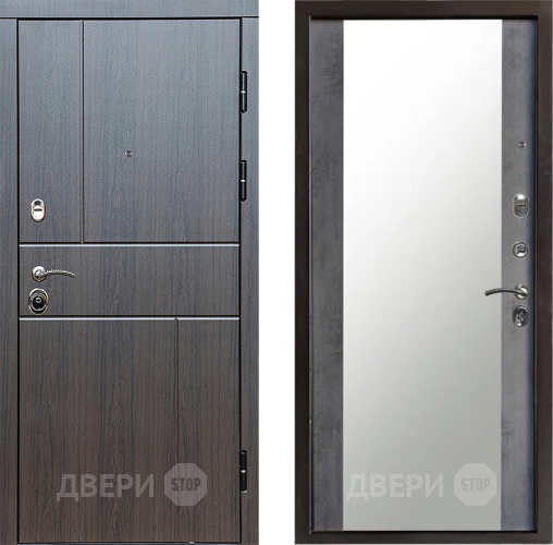 Дверь Престиж Горизонт Венге Зеркало Бетон темный в Клине
