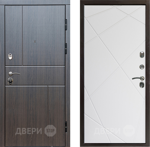 Входная металлическая Дверь Престиж Горизонт Венге Лучи Бетон белый в Клине