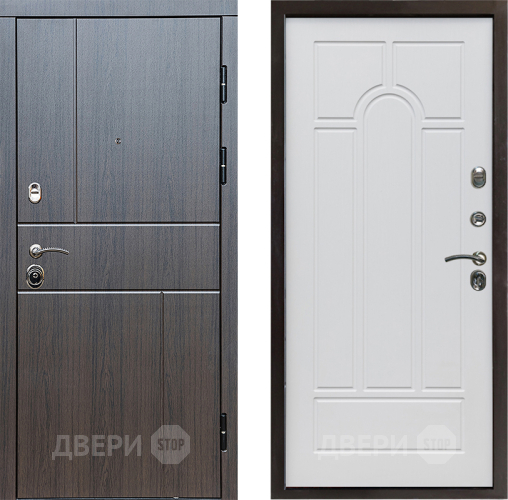Дверь Престиж Горизонт Венге Арка Белое дерево в Клине