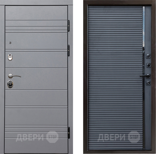 Входная металлическая Дверь Престиж Линия Грэй Porte Черный кварц в Клине