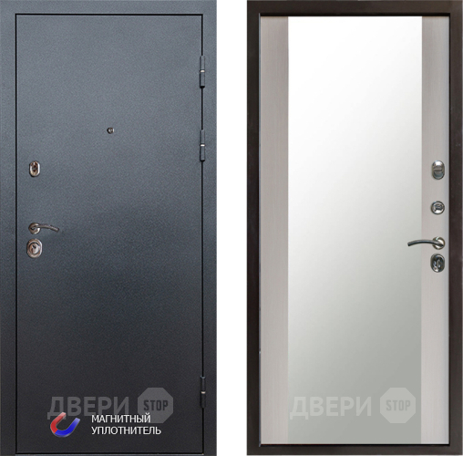 Дверь Престиж Графит Зеркало Лиственница белая в Клине