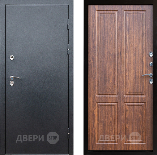 Дверь Престиж TERMO с терморазрывом Снегирь Серебро Премиум Орех светлый в Клине