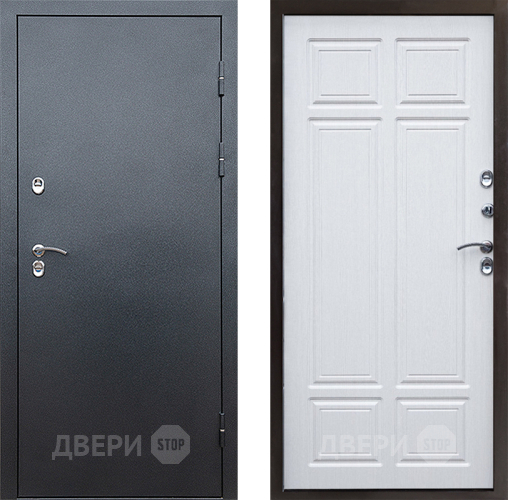 Входная металлическая Дверь Престиж TERMO с терморазрывом Снегирь Серебро Премиум Лиственница белая в Клине