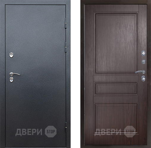 Входная металлическая Дверь Престиж TERMO с терморазрывом Снегирь Серебро Классика Венге в Клине
