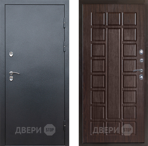 Входная металлическая Дверь Престиж TERMO с терморазрывом Снегирь Серебро Престиж Венге в Клине