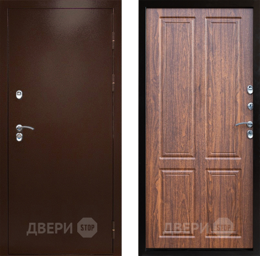 Входная металлическая Дверь Престиж TERMO с терморазрывом Снегирь Медь Премиум Орех светлый в Клине