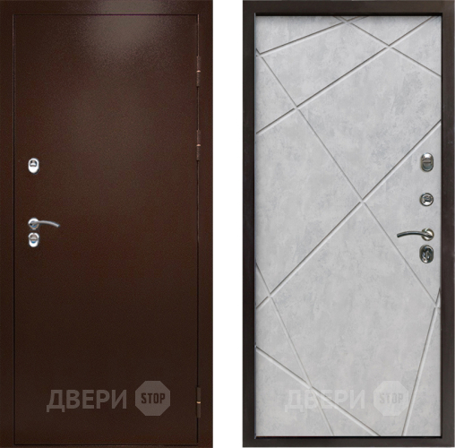 Входная металлическая Дверь Престиж TERMO с терморазрывом Снегирь Медь Лучи Бетон светлый в Клине