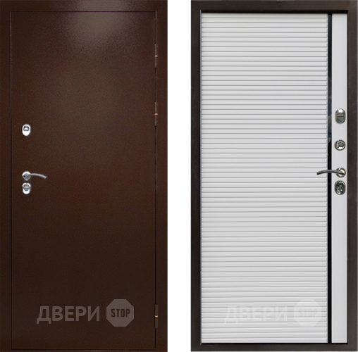 Входная металлическая Дверь Престиж TERMO с терморазрывом Снегирь Медь Porte Белый в Клине