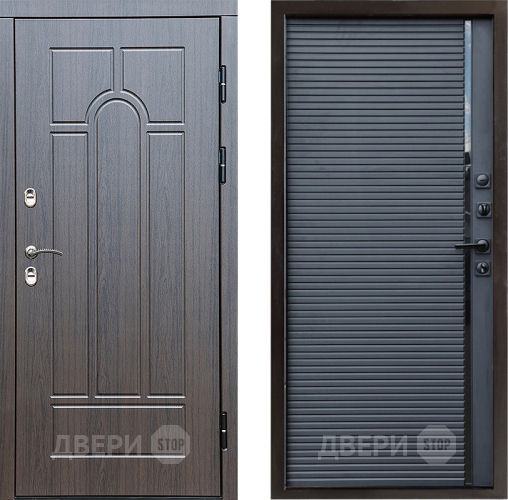Дверь Престиж TERMO с терморазрывом Арка Porte Черный кварц в Клине