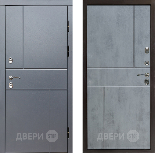 Входная металлическая Дверь Престиж TERMO с терморазрывом Горизонт Грэй Горизонт Бетон темный в Клине