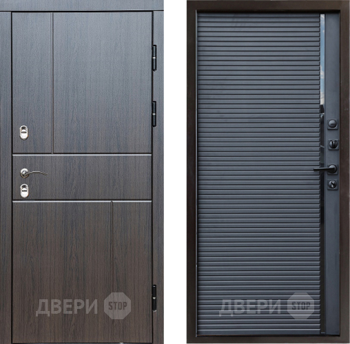 Входная металлическая Дверь Престиж TERMO с терморазрывом Горизонт Венге Porte Черный кварц в Клине