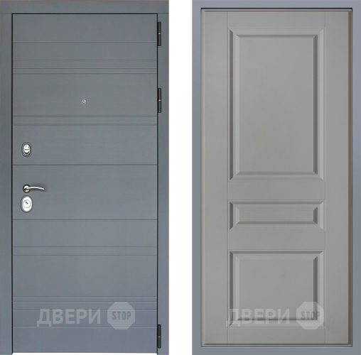 Дверь Заводские двери Лира Софт графит Стокгольм Грей софт в Клине