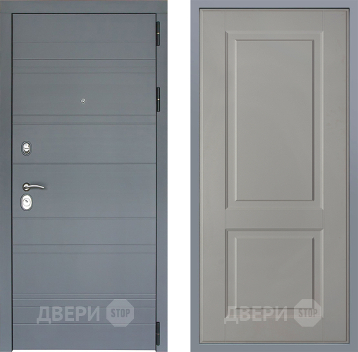 Дверь Заводские двери Лира Софт графит Доррен Грей софт в Клине