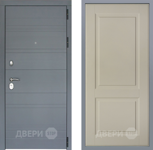 Дверь Заводские двери Лира Софт графит Доррен Шампань в Клине