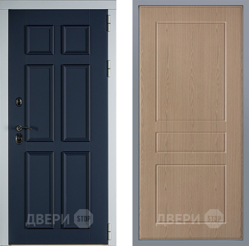 Дверь Заводские двери Стокгольм К-2 Беленый дуб в Клине