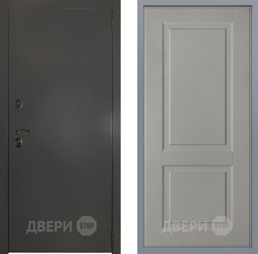 Дверь Заводские двери Эталон 3к антик серебро Доррен Грей софт в Клине
