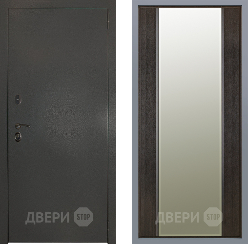 Дверь Заводские двери Эталон 3к антик серебро Зеркало Макси Венге в Клине