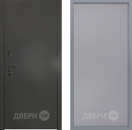 Дверь Заводские двери Эталон 3к антик серебро Тривия Грей софт в Клине