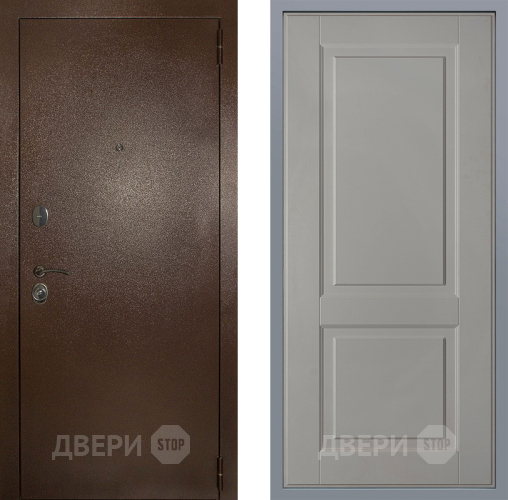 Дверь Заводские двери Эталон 3к антик медь Доррен Грей софт в Клине