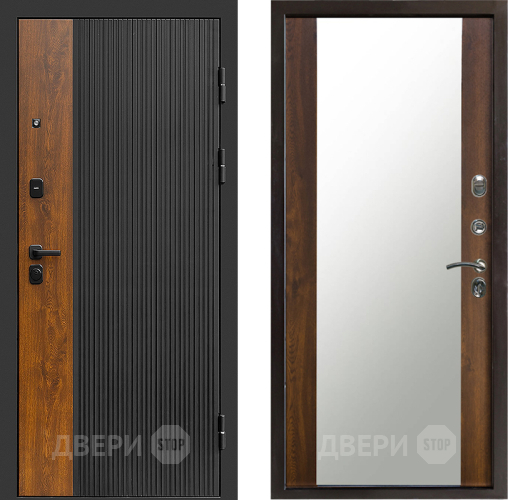 Входная металлическая Дверь Престиж Prestizh Зеркало Дуб в Клине