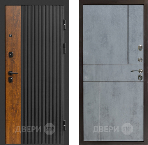 Входная металлическая Дверь Престиж Prestizh Горизонт Бетон темный в Клине
