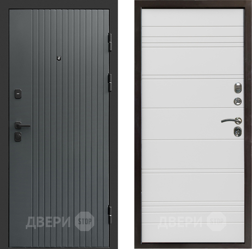 Входная металлическая Дверь Престиж Tvist Grey Line Белый в Клине