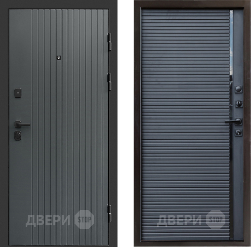 Входная металлическая Дверь Престиж Tvist Grey Porte Черный кварц в Клине