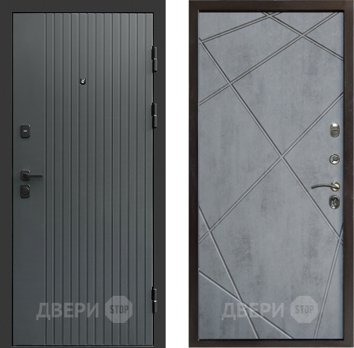 Дверь Престиж Tvist Grey Лучи Бетон темный в Клине