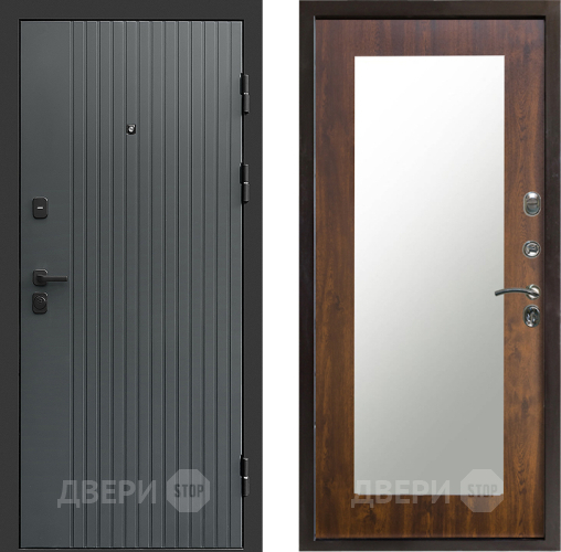 Дверь Престиж Tvist Grey Зеркло Пастораль Дуб в Клине