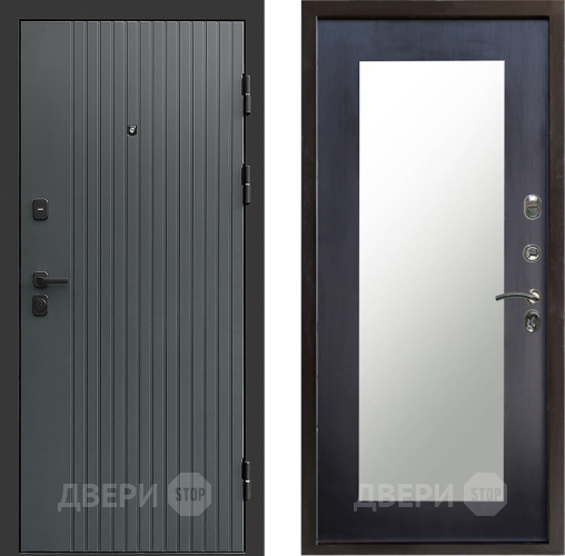Дверь Престиж Tvist Grey Зеркло Пастораль Венге в Клине