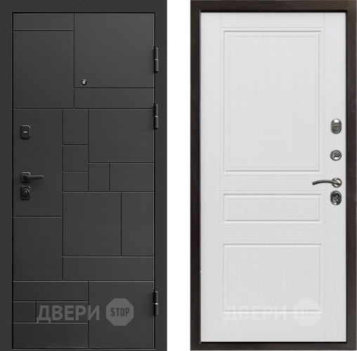 Входная металлическая Дверь Престиж Kvadro Классика Белое дерево в Клине