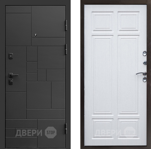 Входная металлическая Дверь Престиж Kvadro Премиум Лиственница белая в Клине