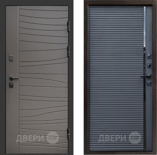 Входная металлическая Дверь Престиж Siciliya Porte Черный кварц в Клине