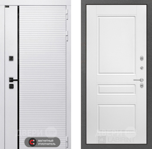 Дверь Лабиринт (LABIRINT) Royal 03 Белый софт в Клине