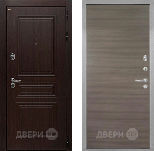 Дверь Интекрон (INTECRON) Брайтон Тиковое Дерево Гладкая Дуб тоскано поперечный в Клине