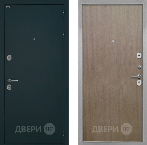 Входная металлическая Дверь Интекрон (INTECRON) Греция Гладкая шпон Венге коричневый в Клине