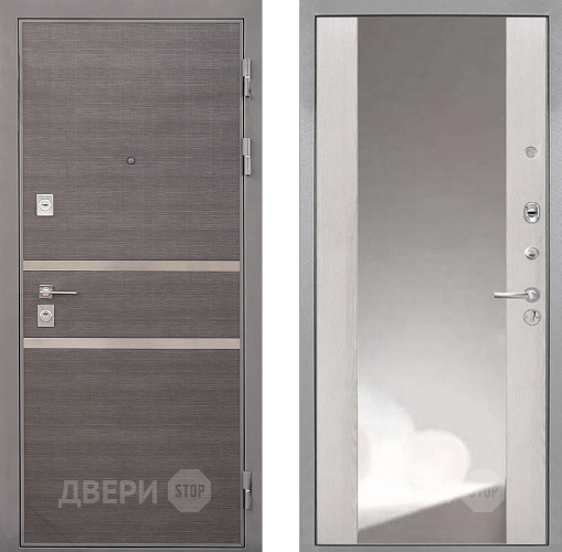 Дверь Интекрон (INTECRON) Неаполь ФЛЗ-516 Зеркало Сосна белая в Клине