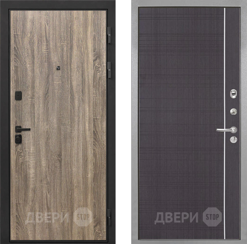 Дверь Интекрон (INTECRON) Профит Black Дуб Турин В-07 с молдингом Венге в Клине