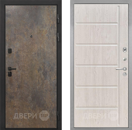 Дверь Интекрон (INTECRON) Профит Black Гранж ФЛ-102 Сосна белая в Клине