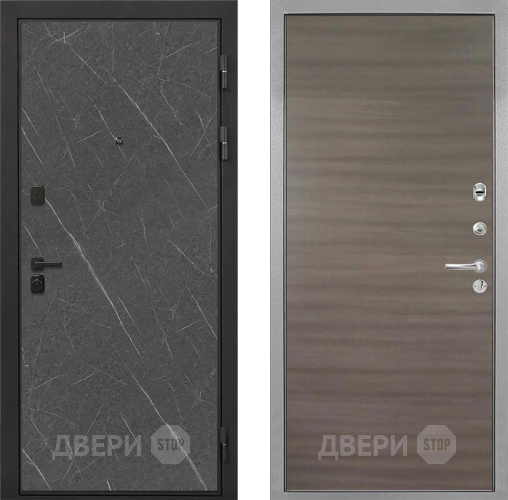 Входная металлическая Дверь Интекрон (INTECRON) Профит Black Гранит Лава Оникс Гладкая Дуб тоскано поперечный в Клине
