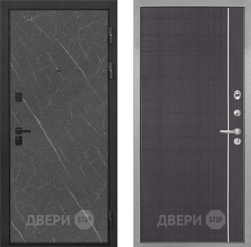 Дверь Интекрон (INTECRON) Профит Black Гранит Лава Оникс В-07 с молдингом Венге в Клине