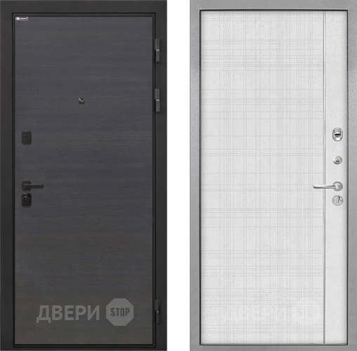 Дверь Интекрон (INTECRON) Профит Black Эковенге В-07 с молдингом Лофт белый в Клине