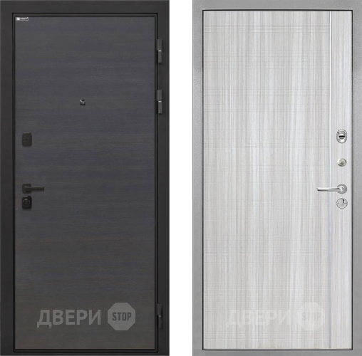 Входная металлическая Дверь Интекрон (INTECRON) Профит Black Эковенге В-07 с молдингом Сандал белый в Клине