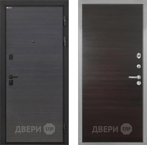 Дверь Интекрон (INTECRON) Профит Black Эковенге Гладкая Эковенге поперечный в Клине