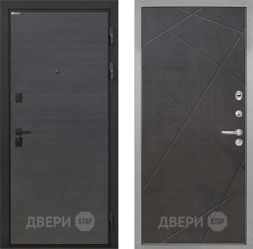 Входная металлическая Дверь Интекрон (INTECRON) Профит Black Эковенге Лучи-М Венге распил кофе в Клине