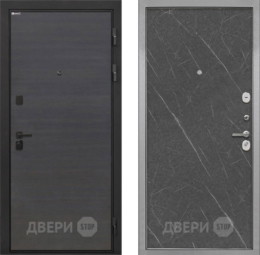 Дверь Интекрон (INTECRON) Профит Black Эковенге Гладкая Гранит лава оникс в Клине